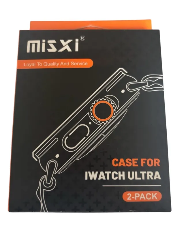 Protective Watch Case with Screen Protector Compatible with 49mm Apple Ultra Silver - Image 10