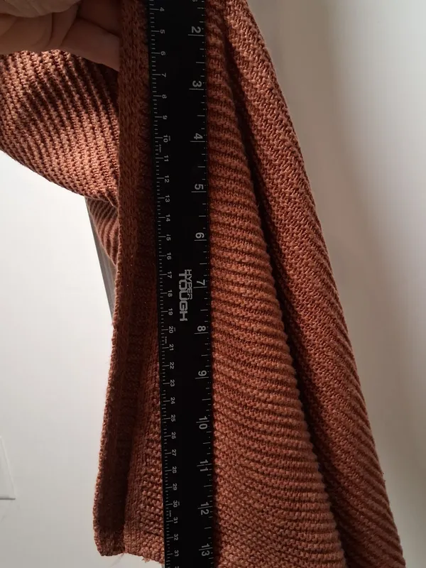 Abercrombie & Fitch Rust Knit Maxi Dress Spaghetti Straps size Medium - Image 10