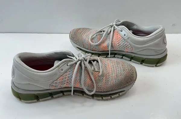 Asics Gel-Quantum 360 Knit Running Shoes Athletic Gym Gray Orange Women's Size 9 - Image 8