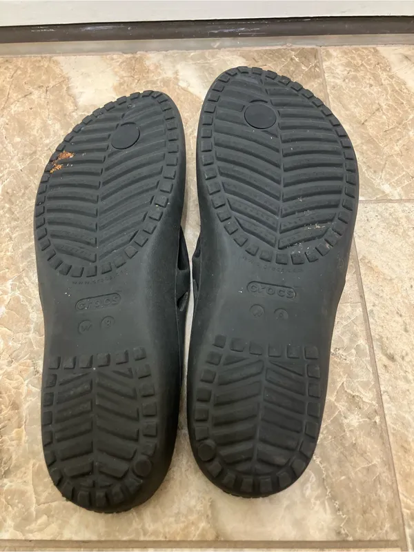 Crocs Kadee II Black Flip Flop Sandals Women’s Size 8 - Image 5