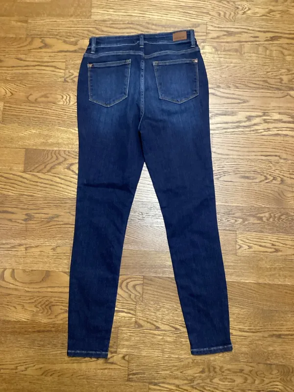 Judy Blue high rise skinny dark wash jeans size 7/28 style 82253 - Image 2