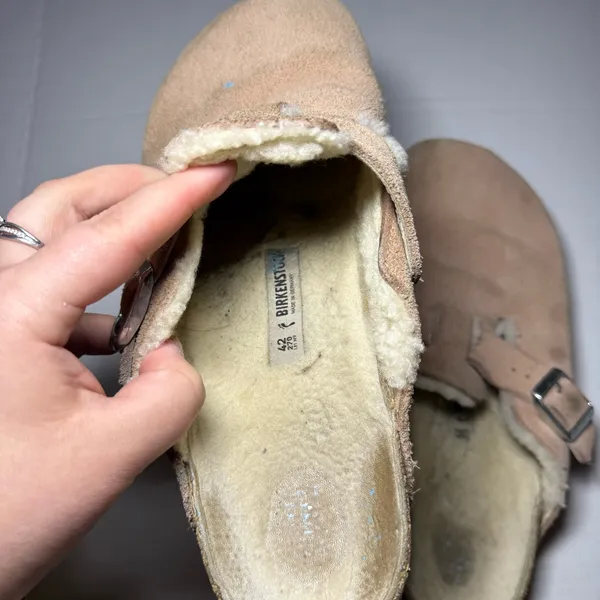 Birkenstock Boston Shearling Lined Clogs Narrow - Image 4