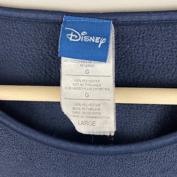 Disney Vintage Y2K Navy Blue Grumpy Genuine Attitude Crewneck Fleece Pullover - Image 5