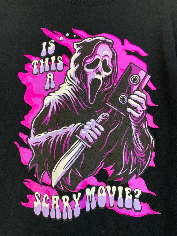 Ghost Face Scary Movie cotton T Shirt size M - Image 2