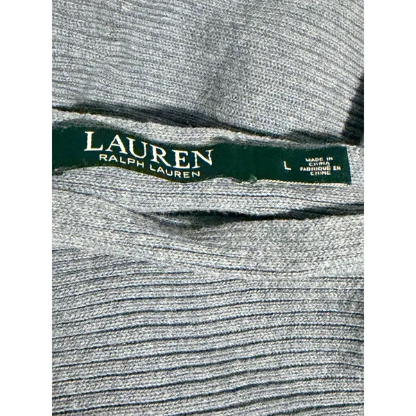 Lauren Ralph Lauren Blue Women's Sweater Large - Image 4