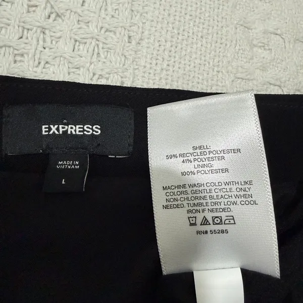 Express large square neck button front fitted vest suit top TS 3545 - Image 5