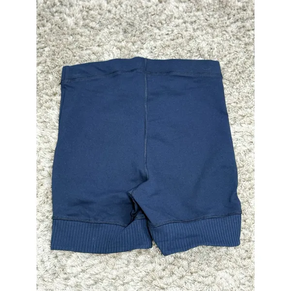 Free People Movement Women's Navy Victory Pull-On Biker Shorts Stretch Size S - Image 5