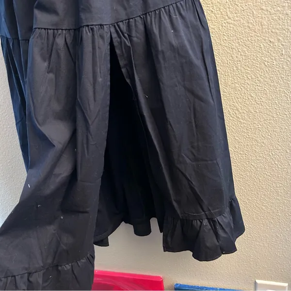 Francesca's Collections Navy Blue Puff-Sleeve Tiered Maxi - Image 2