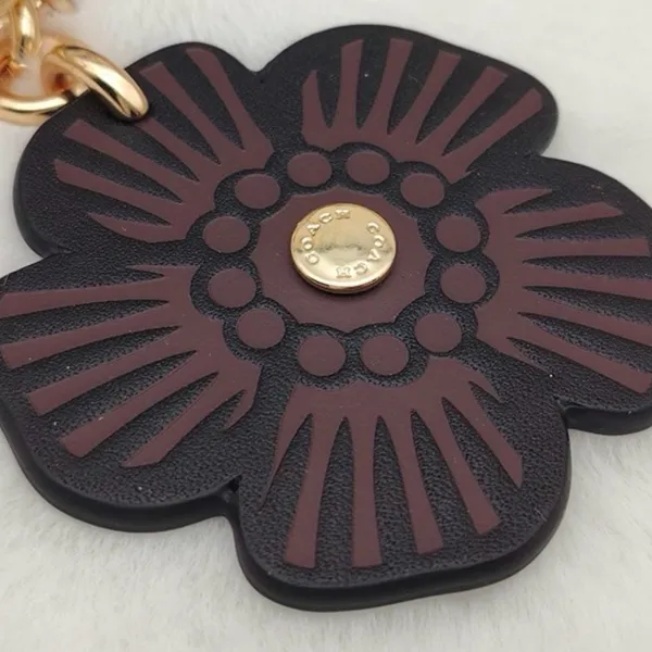 Coach Tea Rose Key Chain/Charm Bag - Image 3