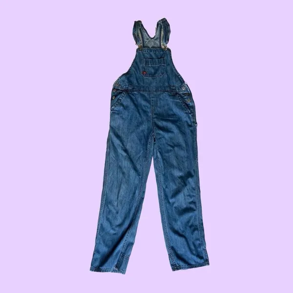 Dickies Navy blue denim overalls with a relaxed fit 🔥 - Image 2