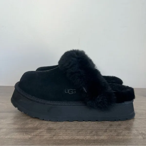 Ugg Disquette Women's Slipper Size 8 Black with Original Box SKU#24318 - Image 5