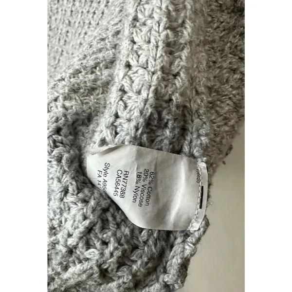 Madewell Womens Sweater Medium Gray Knit‎ Casual Career Cardigan - Image 6
