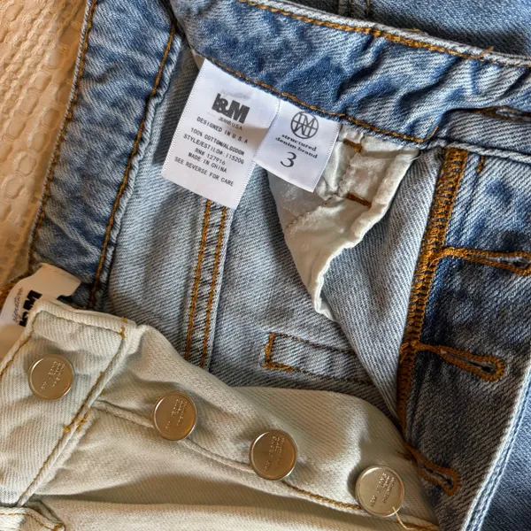 Bicolored Denim Jeans Multiple Size 2 - Image 4