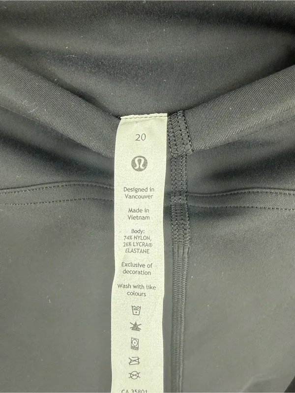 Lululemon instill high rise tight 25” black NWT womens 20 athletic training - Image 4