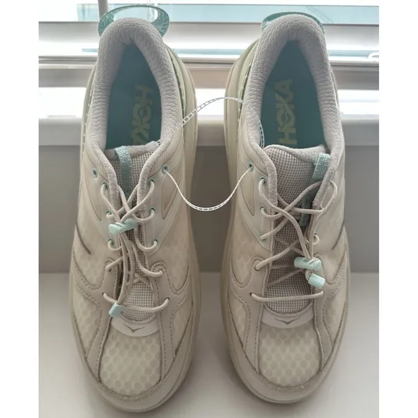 HOKA U Bondi B3 Oat Milk W 14/M 13 Sneaker Cushioned Mesh Activewear Casual Run - Image 6