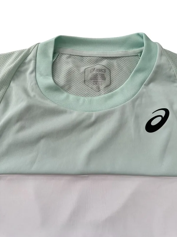 ASICS Women’s Mint Green Jersey Short Sleeve Top Size Large - Image 5