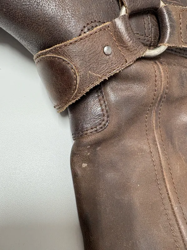 Cole Haan Harness-Style Brown Leather Riding‎ Boots - Size 37.5 - Image 10