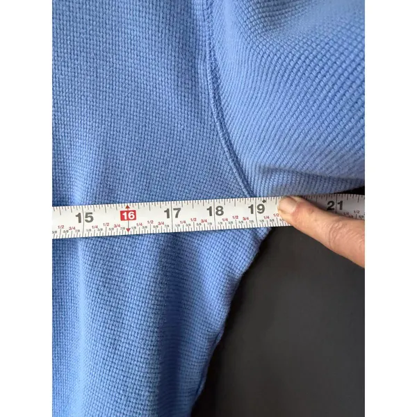 Polo Ralph Lauren Light Blue Long Sleeve Thermal Shirt with Red Logo - Image 5