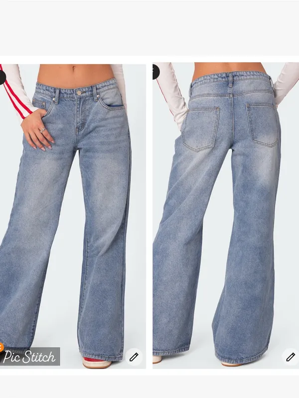 Edikted Flare Jeans - Image 2