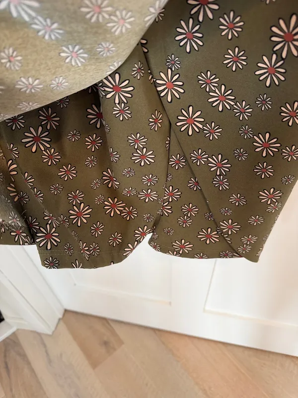 Altar'd State Olive Green Daisy skort Dress - Image 5