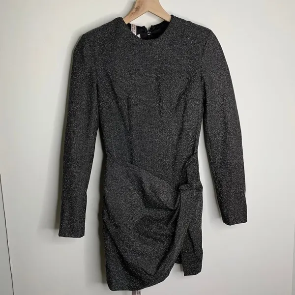 House of CB Gisella Mini Longsleeve Beaded Dress Womens New Small - Image 3