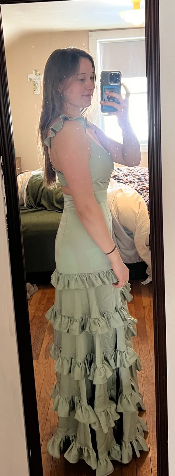 Altar'd State Green Maxi Dress (Will Take Best Offer!) - Image 3