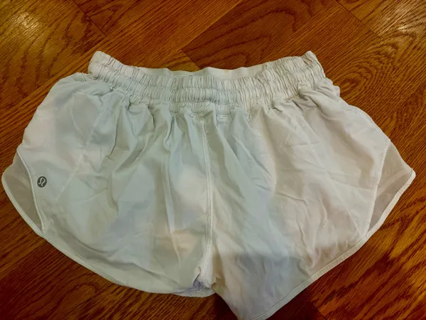 White Lululemon Hotty Hot Shorts 2.5" - Image 2