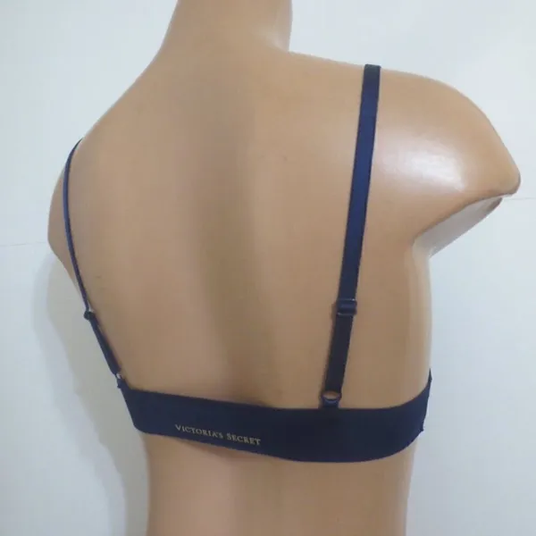 Victoria’s Secret Navy Blue Leopard Print The Naked's Triangle Bra Bralette - Image 4