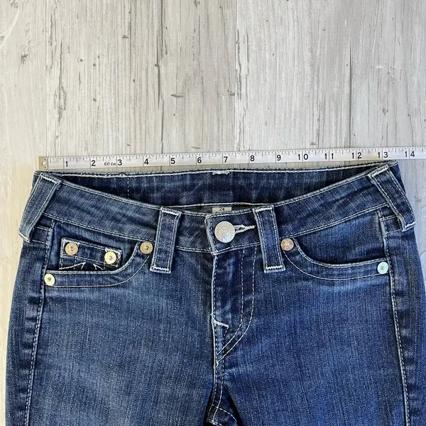 True Religion Lone Star Legging Denim Skinny Jeans Crystal Logo 24 - Image 7