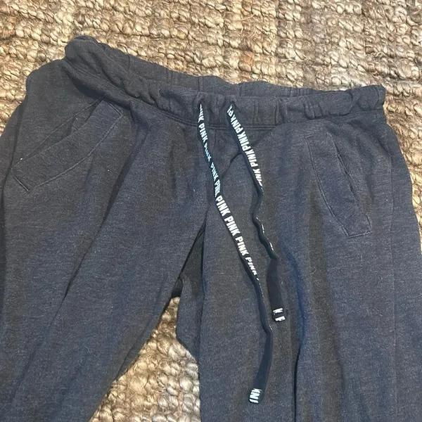 Pink Victoria’s Secret Grey Lounge Pants Size XS - Image 4