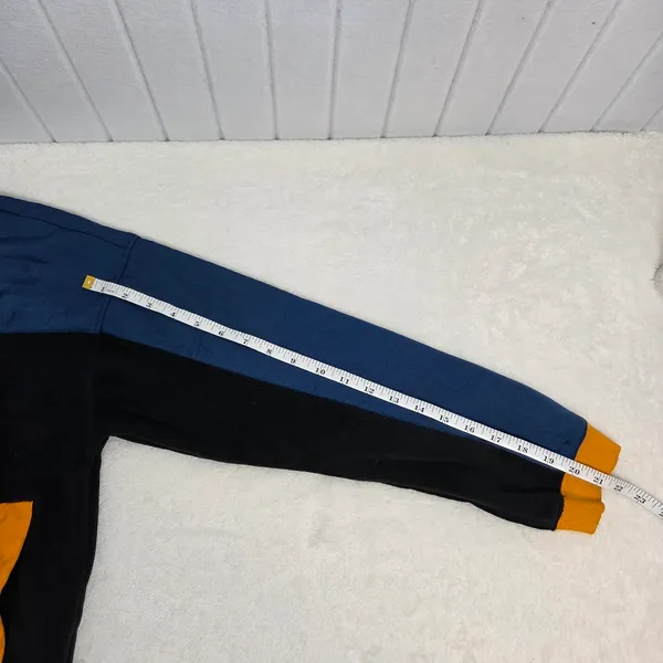 Nike Polar Fleece Half Zip Blue Orange Size‎ XL - Image 6