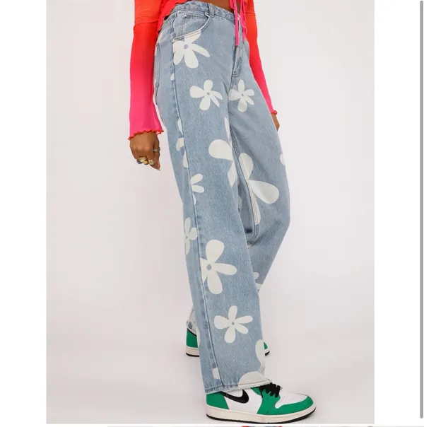 Tiger Mist Floral Jeans - Image 3