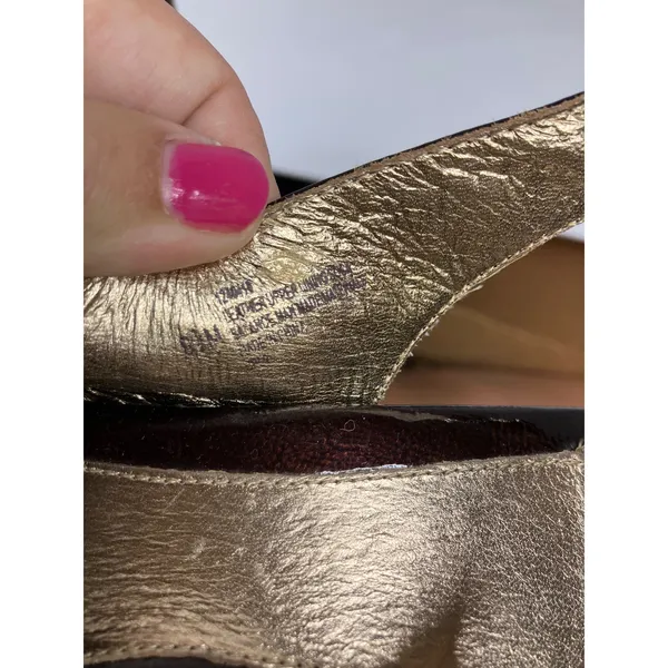 Sofft Slingback Heels Womens 9.5M Burgundy Excellent Patent Leather Open Toe - Image 7