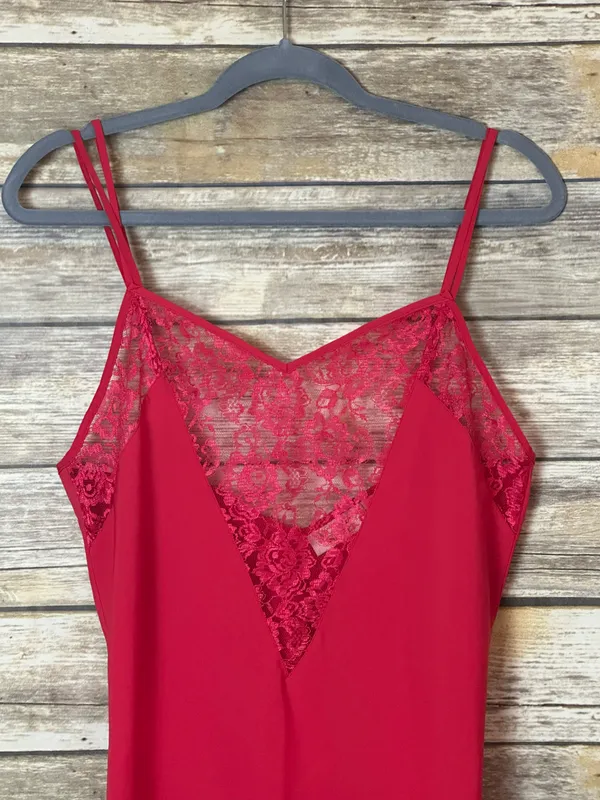 Victorias Secret Vintage Gold Label Red Night Gown Size M - Image 3