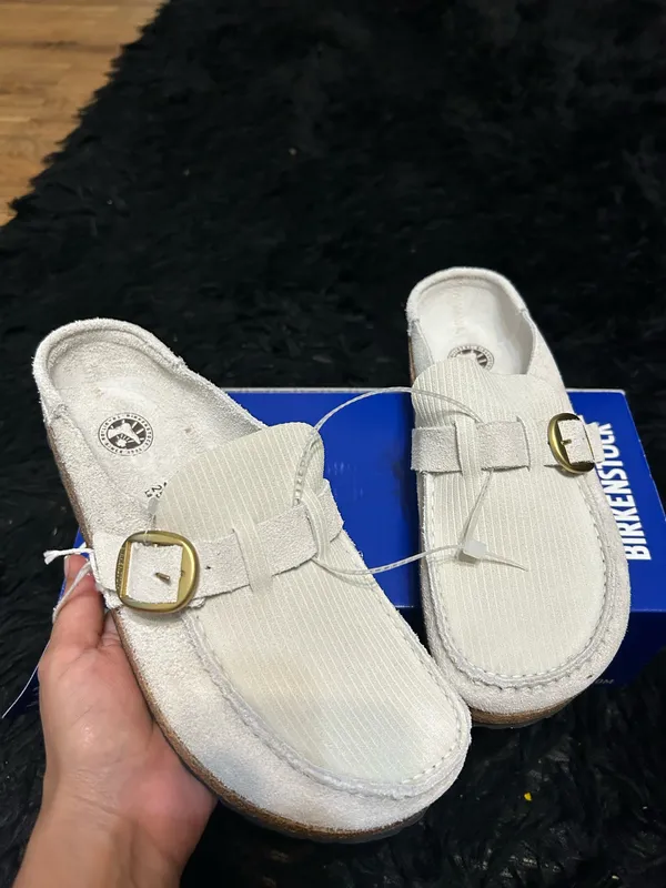 BIRKENSTOCK Buckley leather mules clogs slip on shoes new - Image 8