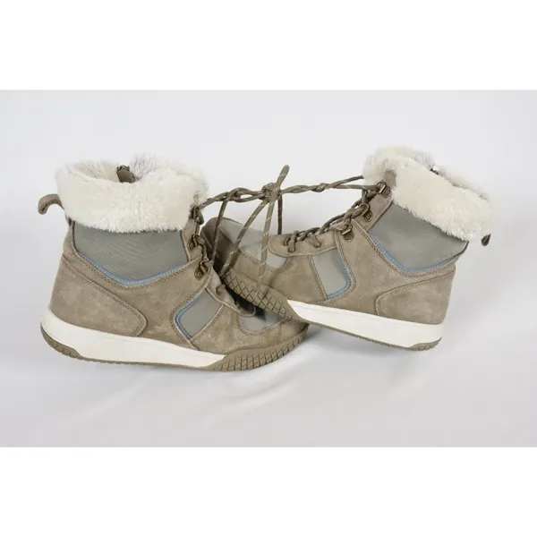 Weatherproof Vintage Boots Women's US 9M Chloe Leather Top Fur trim - Image 4