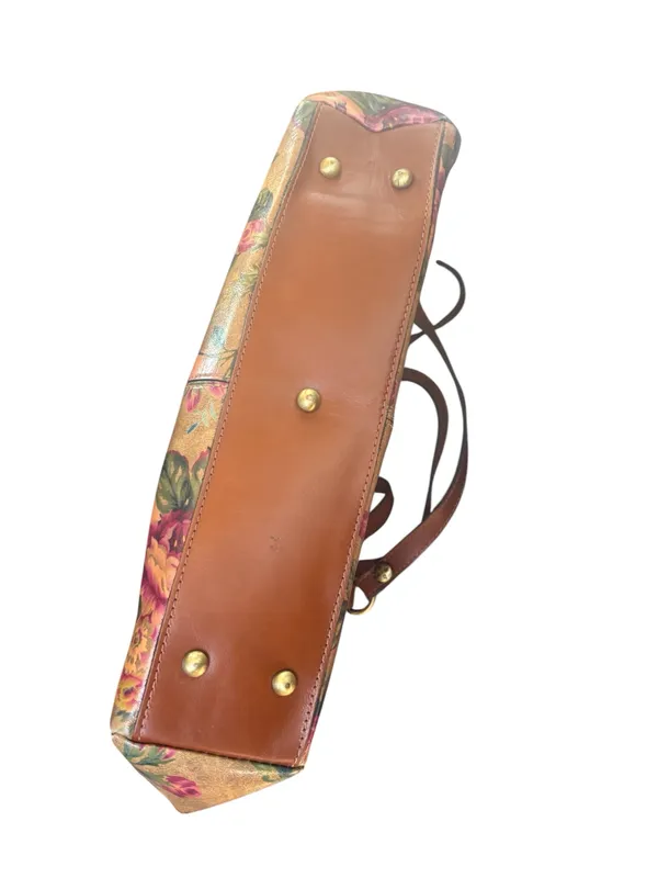 Patricia Nash Floral Leather Shoulder Bag retired print – Vintage Cottagecore Aesthetic - Image 2