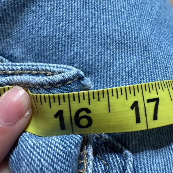 PacSun Mom Jean 29 or 8 Medium Wash Blue Embroidered‎ Daisy Floral Denim Pants - Image 10
