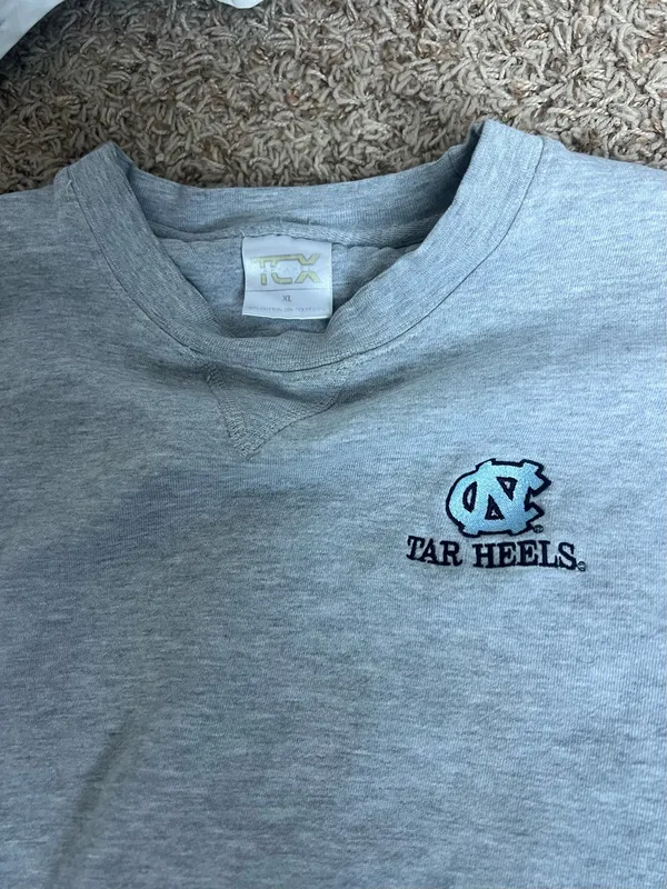 UNC vintage crewneck Gray Size M - Image 2