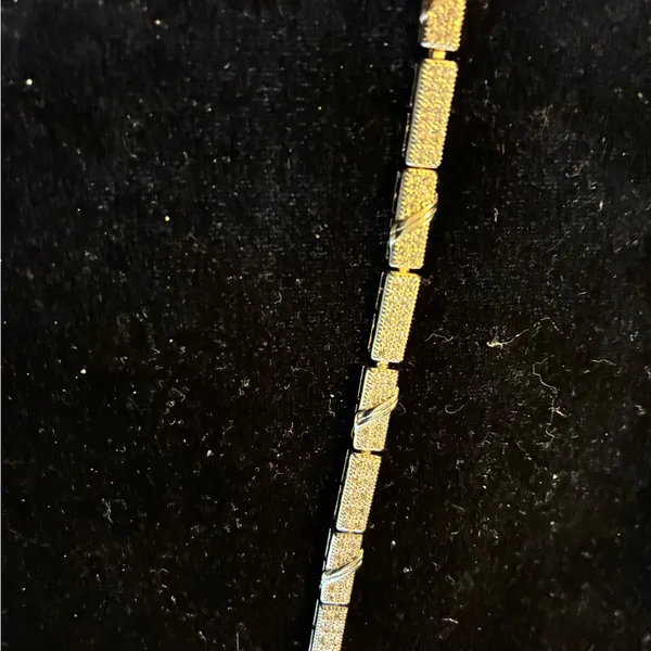 7.5”Silver tone Tennis bracelet Silver - Image 4