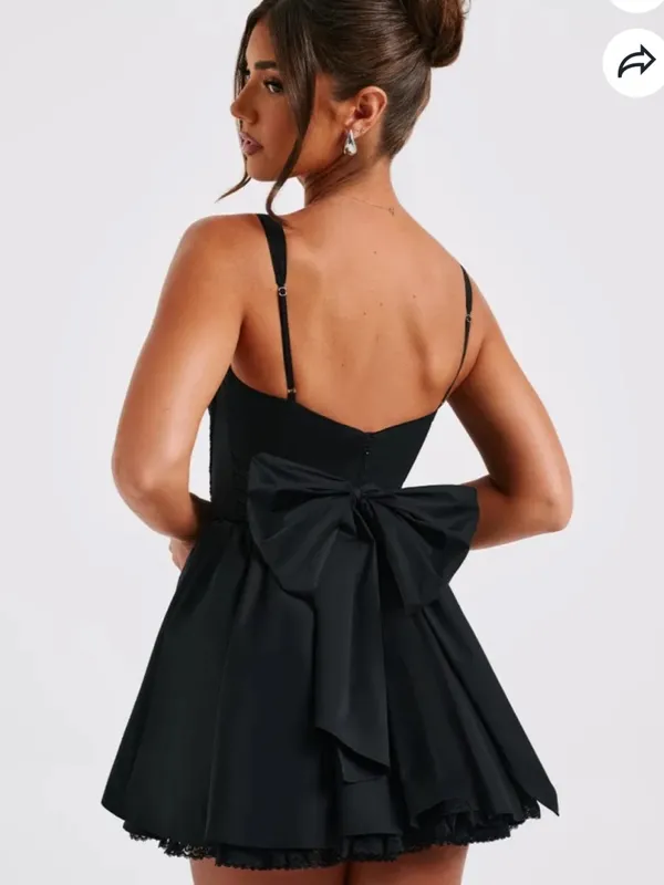 Babyboo Josie Corset Mini Dress in Black Size XS - Image 3