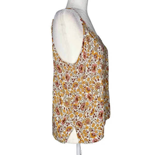 Cynthia Rowley Top Midi Skirt Set L Floral Matching Outfit‎ Peasant Cottage Boho - Image 4