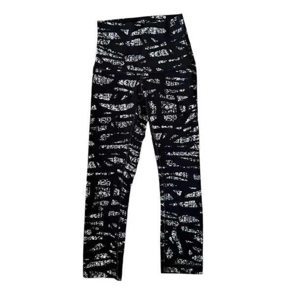 Lululemon Wunder‎ Under High-Rise Crop Graf Black 2 Leggings Y2K - Image 3