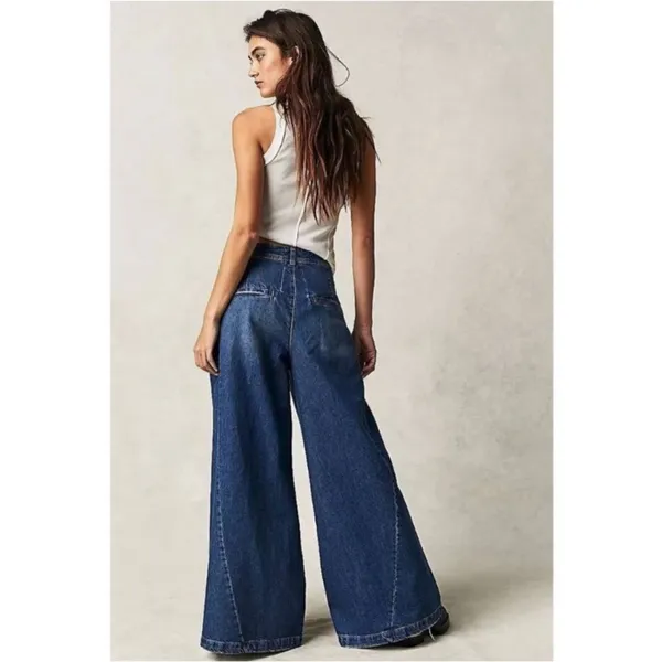 We The Free Free People Women's Equinox Denim Trouser. Size 29” - Image 4
