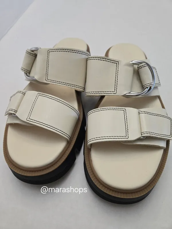 Sorel Rein Cbtm Slide Sandals White - Image 3