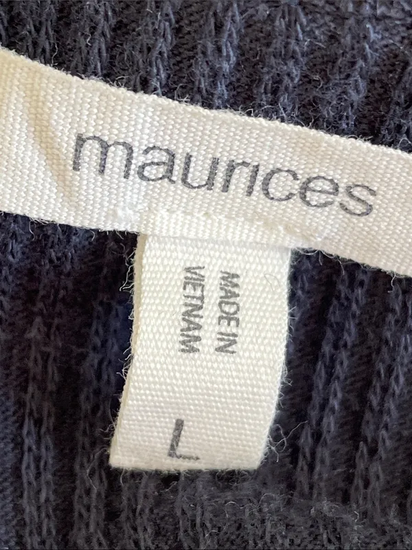 Maurices Ribbed Envelope Neck Long Sleeve Tee - Image 5