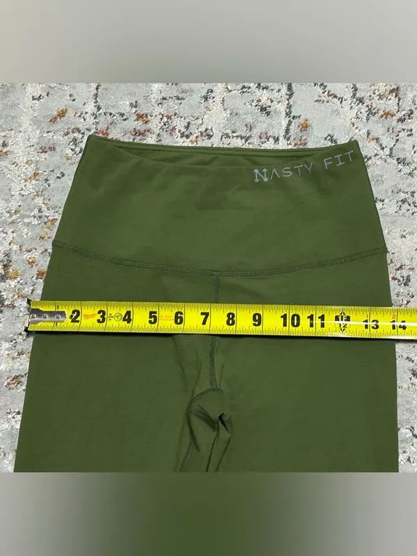 Nasty Fit high rise Gym Workout leggings size XS green - Image 7