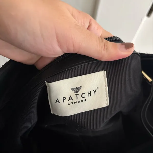 Apatchy London the Henry black leather and suede hobo bag - Image 8