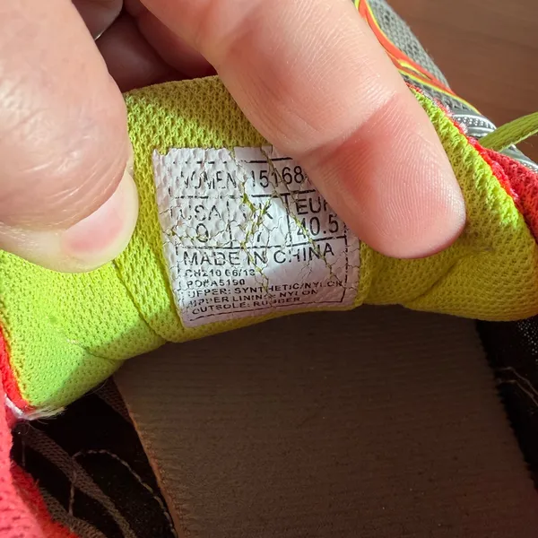 Saucony Womens Running Shoes Grey Coral Neon Yellow Mesh Sneakers 15168-1 Size 9 - Image 7