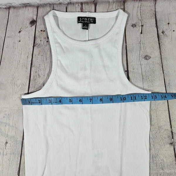J. Crew New‎ favorite tank top in vintage rib White S NWT - Image 7